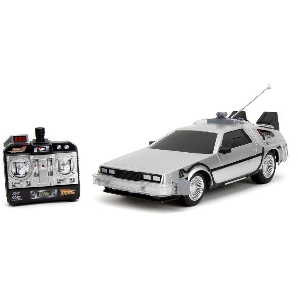Jada Back to The Future Time Machine Remote Controlled Vehicle 1:16 Scale, Unisex Adult Silver