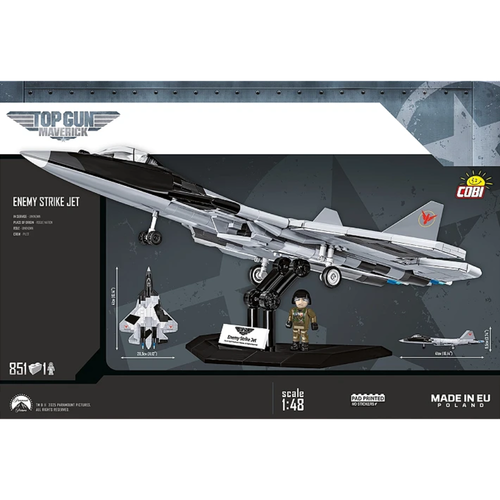 COBI 5921 Top Gun Maverick Enemy Strike Jet 1:48 Building Block Set