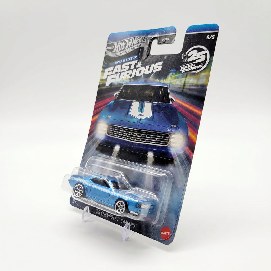 Hot Wheels Fast & Furious 1969 Camaro Silver Series 1:64 Diecast Car