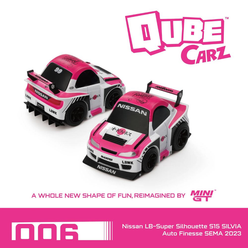 Mini GT QubeCarz Complete Box of 6 Cars - Factory Sealed - 1:64 - QZ001PACK6