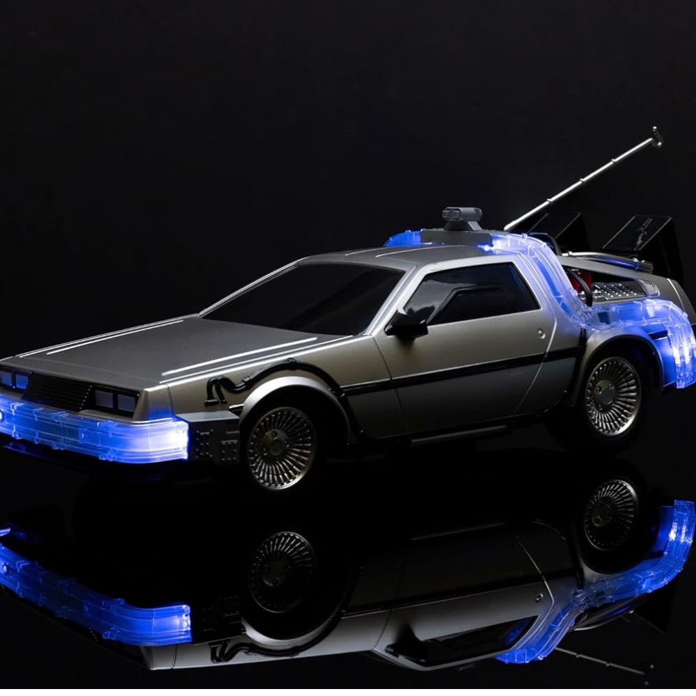 Jada Back to The Future Time Machine Remote Controlled Vehicle 1:16 Scale, Unisex Adult Silver