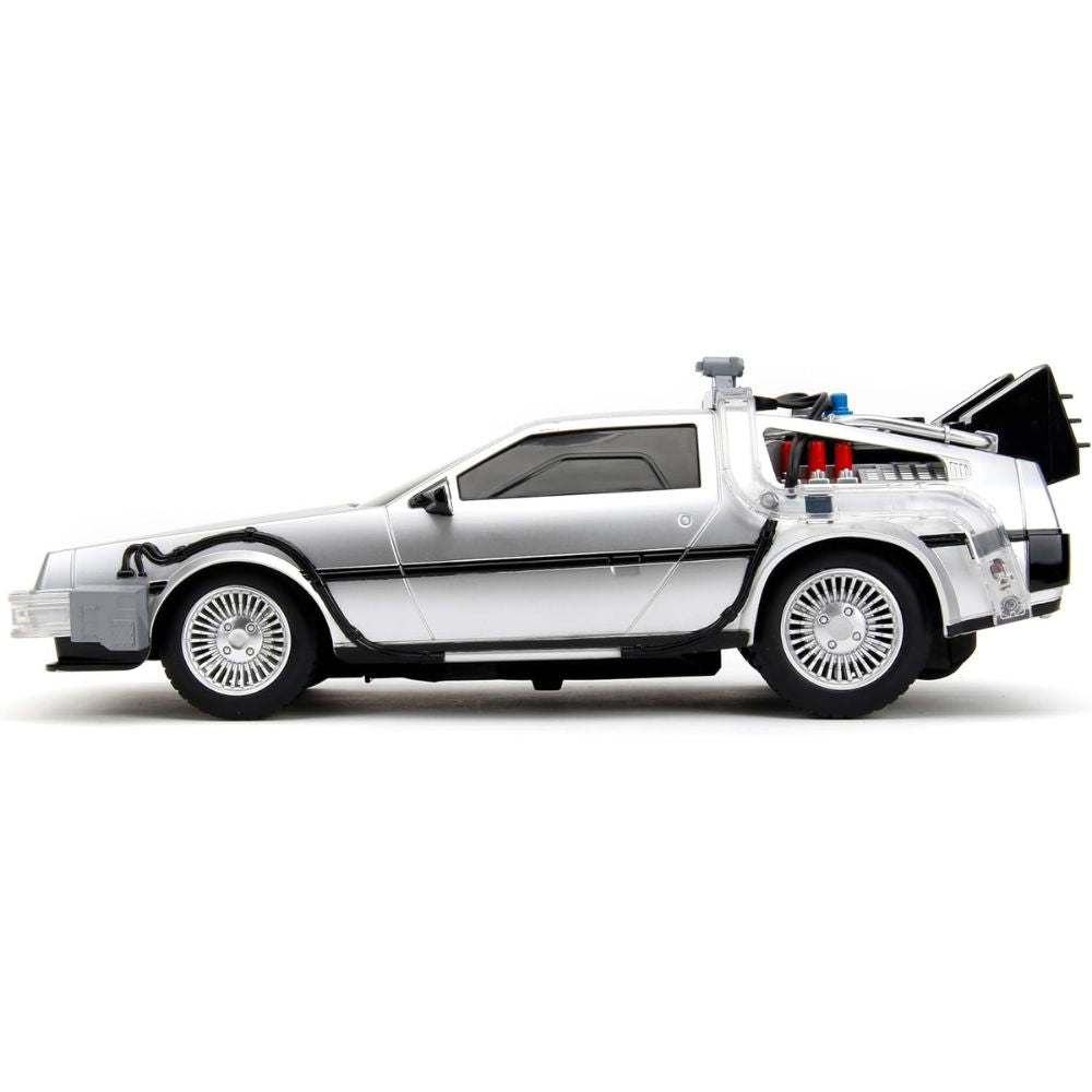 Jada Back to The Future Time Machine Remote Controlled Vehicle 1:16 Scale, Unisex Adult Silver