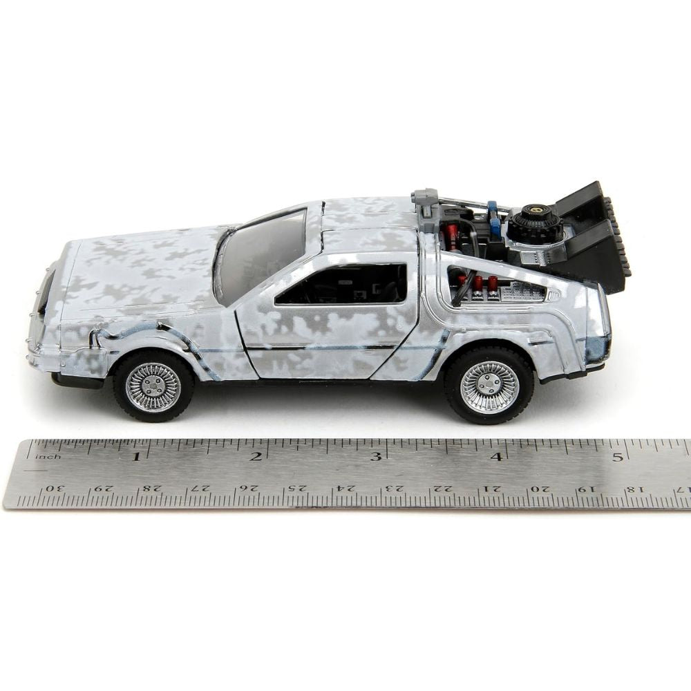 Time Machine Back to the Future Delorian Frost 1:24