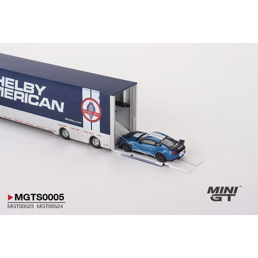 Mini GT 1:64 Western Star Shelby American Transporter Set with Ford Shelby GT500