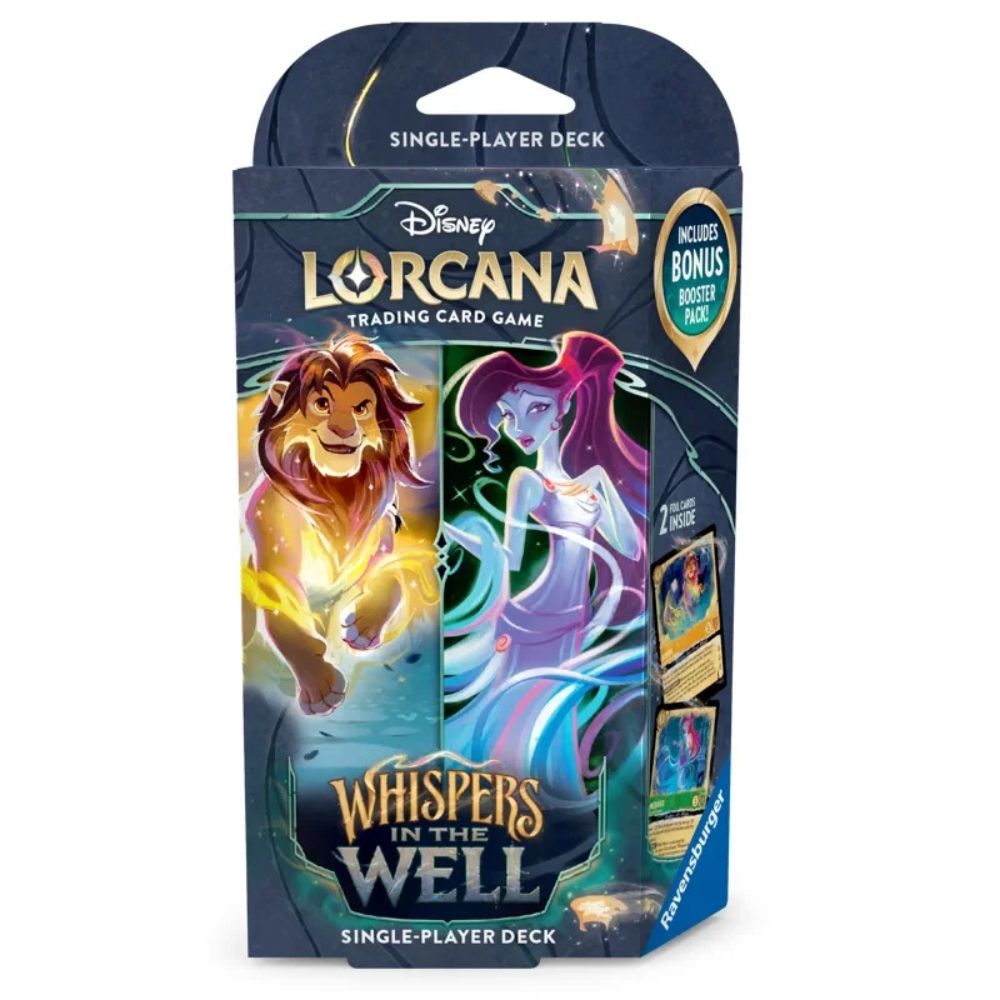Disney Lorcana TCG Whispers in the Well Starter Deck Amber & Emerald