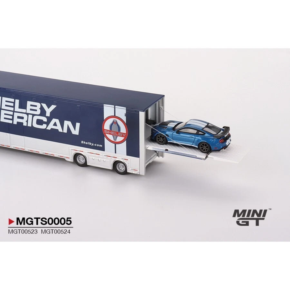 Mini GT 1:64 Western Star Shelby American Transporter Set with Ford Shelby GT500