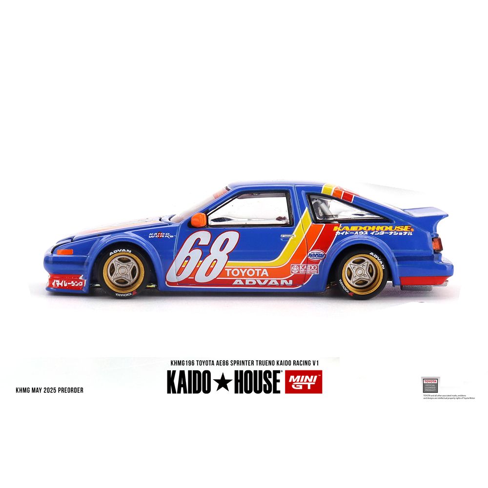 Mini GT Kaido House #196 Toyota AE86 Sprinter Trueno Kaido Racing V1