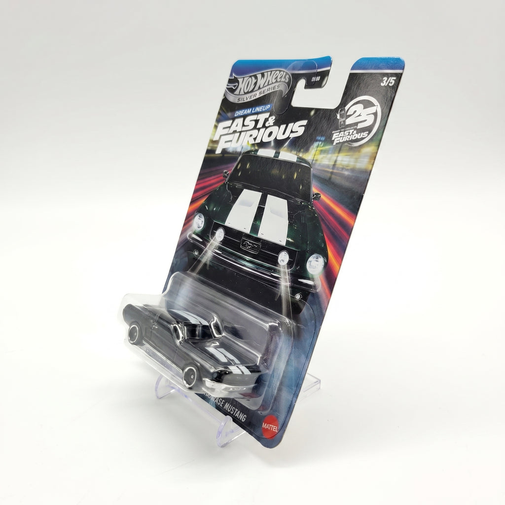 Hot Wheels Fast & Furious 1967 Custom Mustang Silver Series 1:64 Diecast Car