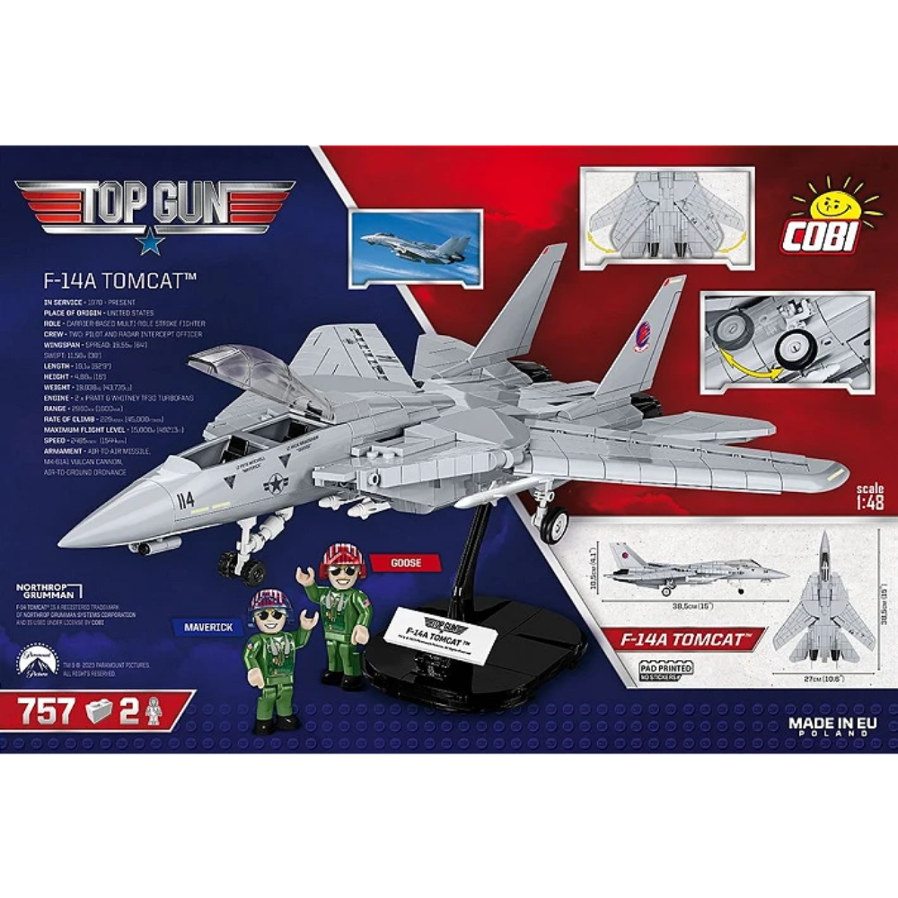 COBI Top Gun F-14A Tomcat 1:48 Building Block Set