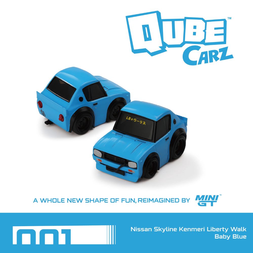 Mini GT QubeCarz Complete Box of 6 Cars - Factory Sealed - 1:64 - QZ001PACK6