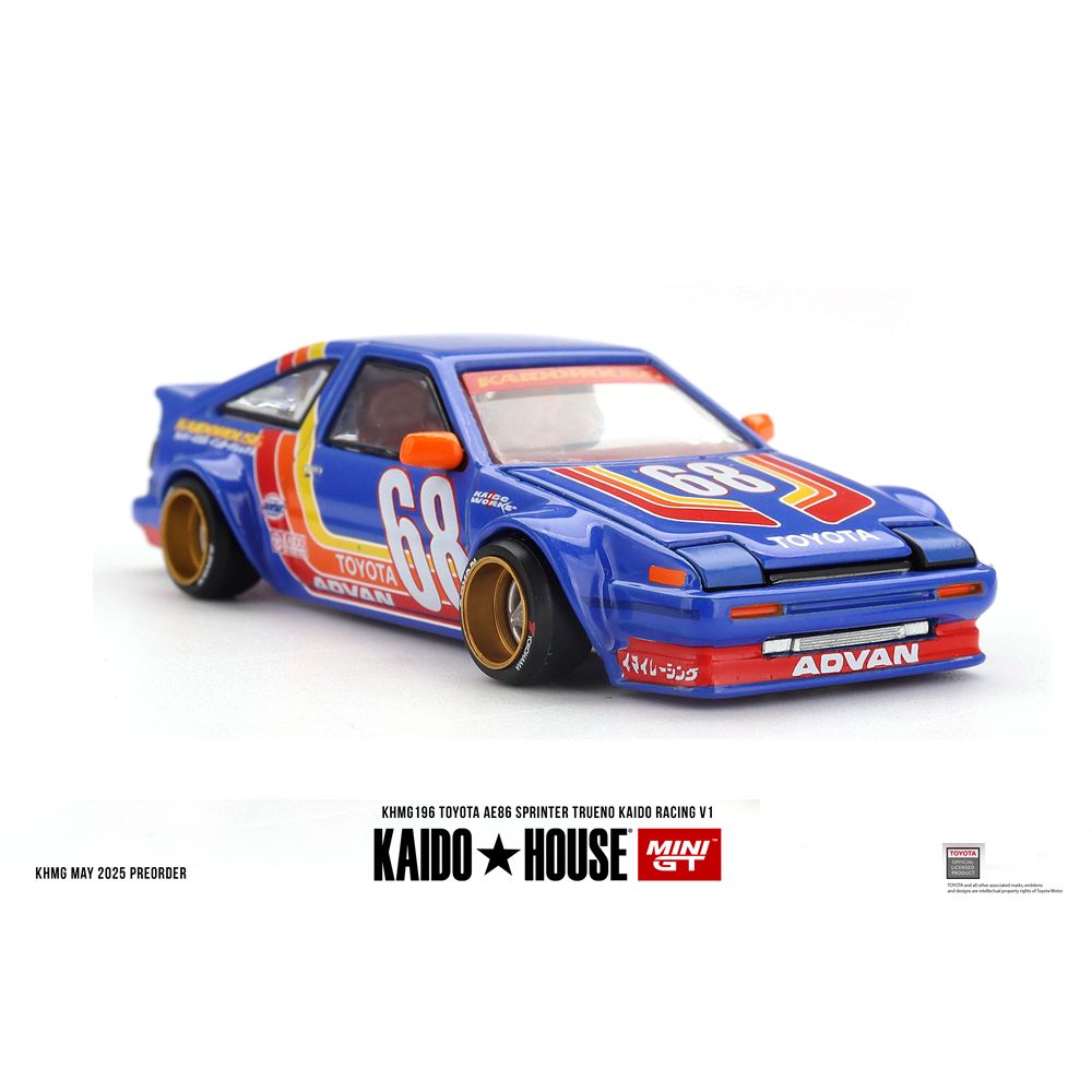 Mini GT Kaido House #196 Toyota AE86 Sprinter Trueno Kaido Racing V1