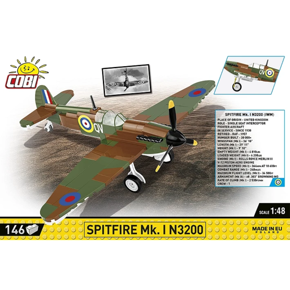 COBI Spitfire Mk. I Building Set 1:48